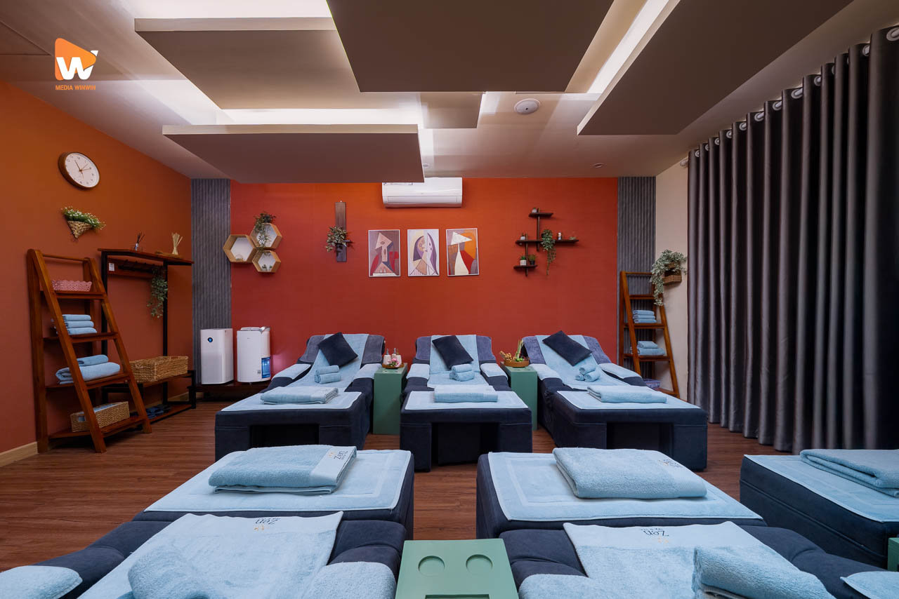Chụp ảnh phòng massage chân nhiều giường tại Zen Spa & Tea - Media WinWin